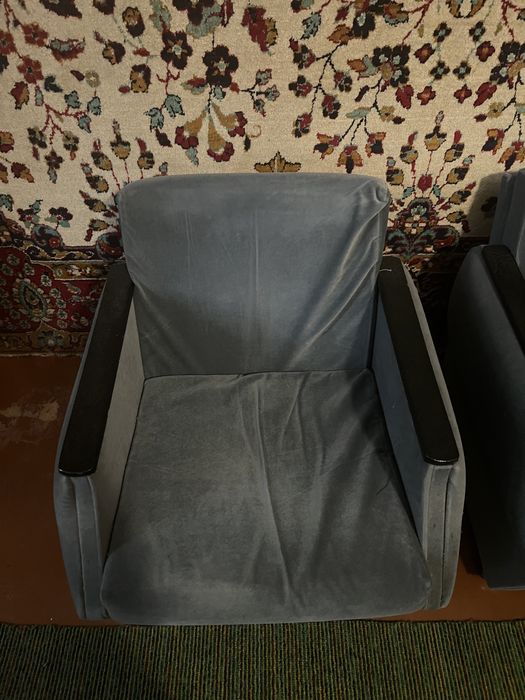 Крісло радянське кресло на колесиках серого цвета Полтава