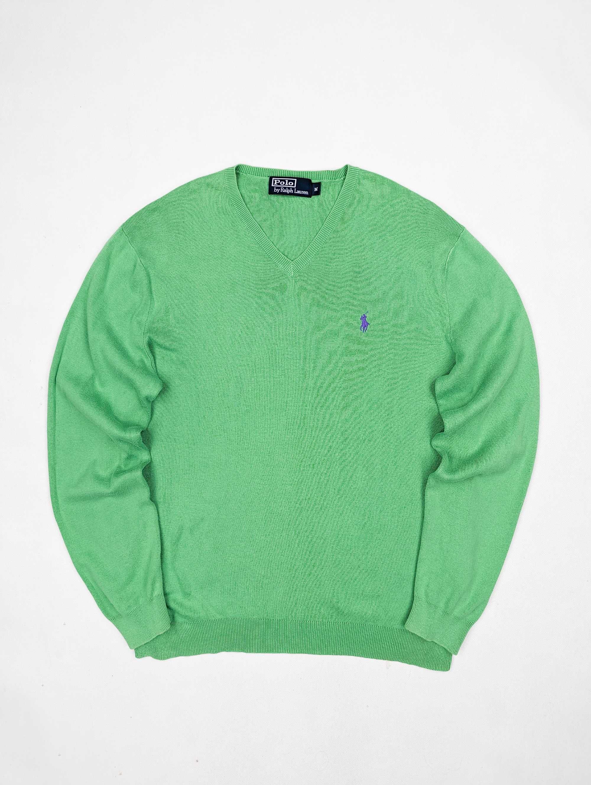 Polo Ralph Lauren zielony sweter M logo