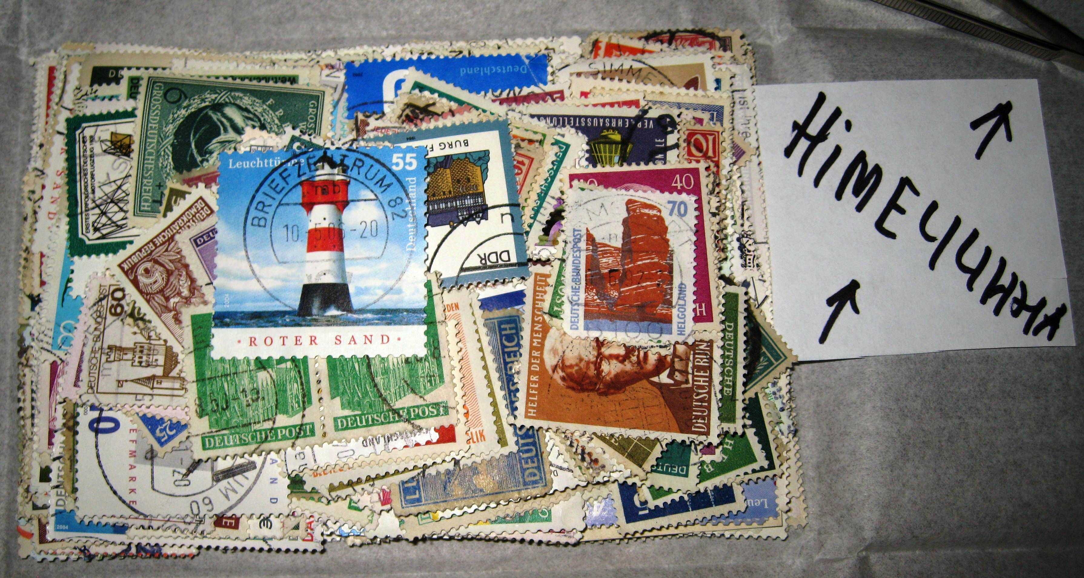Поштові марки різних країн світу. Несортовані. Ціна від 70 грн