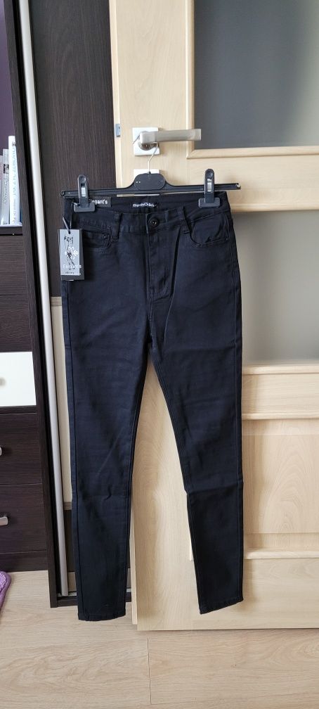 Spodnie jeans czarne Skinny Elegant's