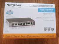 NETGEAR 8-Port Gigabit Switch GS108Ev3 ProSAFE VLAN QoS Smart L2+