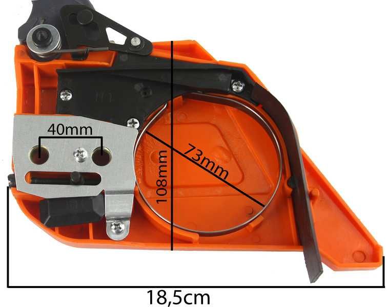 Osłona z hamulcem pilarki demon CS-58 T obudowa