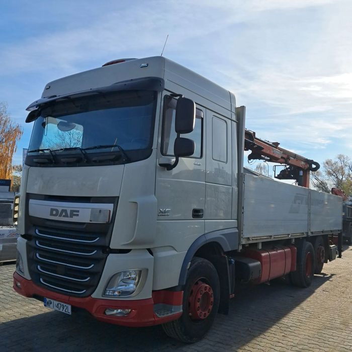 DAF XF 440 HDS ATLAS dźwig budowlanka EURO 6 2016 hiab palfinger  volvo ZET mercedes mp4 man tgx renault kerax