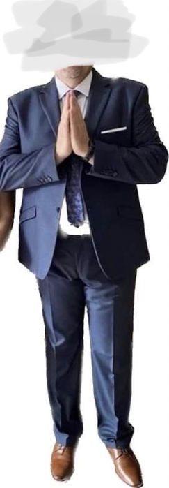 Garnitur granatowy rozm xxl