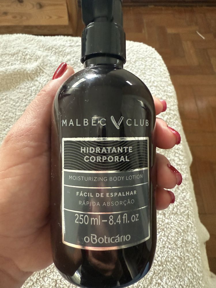 Creme corporal masculino