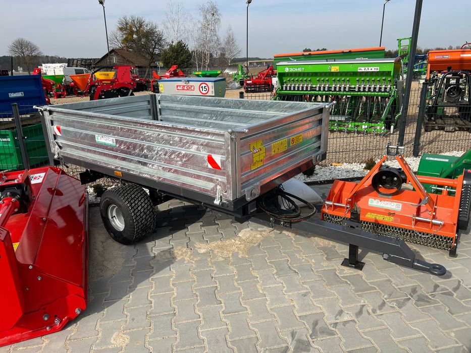 Przyczepka przyczepa 1.5 - 2T z Kiprem i oświetleniem TANdem -RATY--