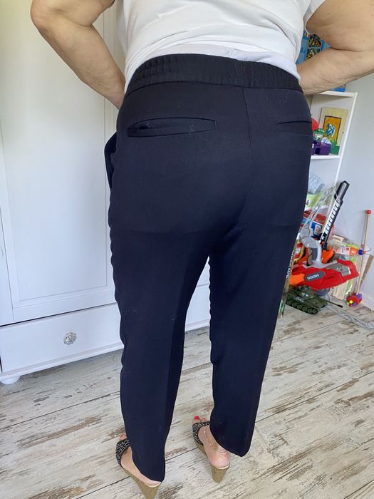 Filippa K. Wełna wełniana lana chinos chinosy do kostek 40 L