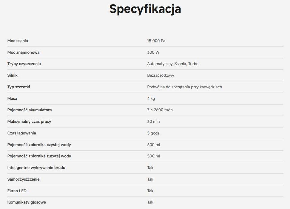Odkurzacz pionowy mopujący Dreame MOVA K20 pro