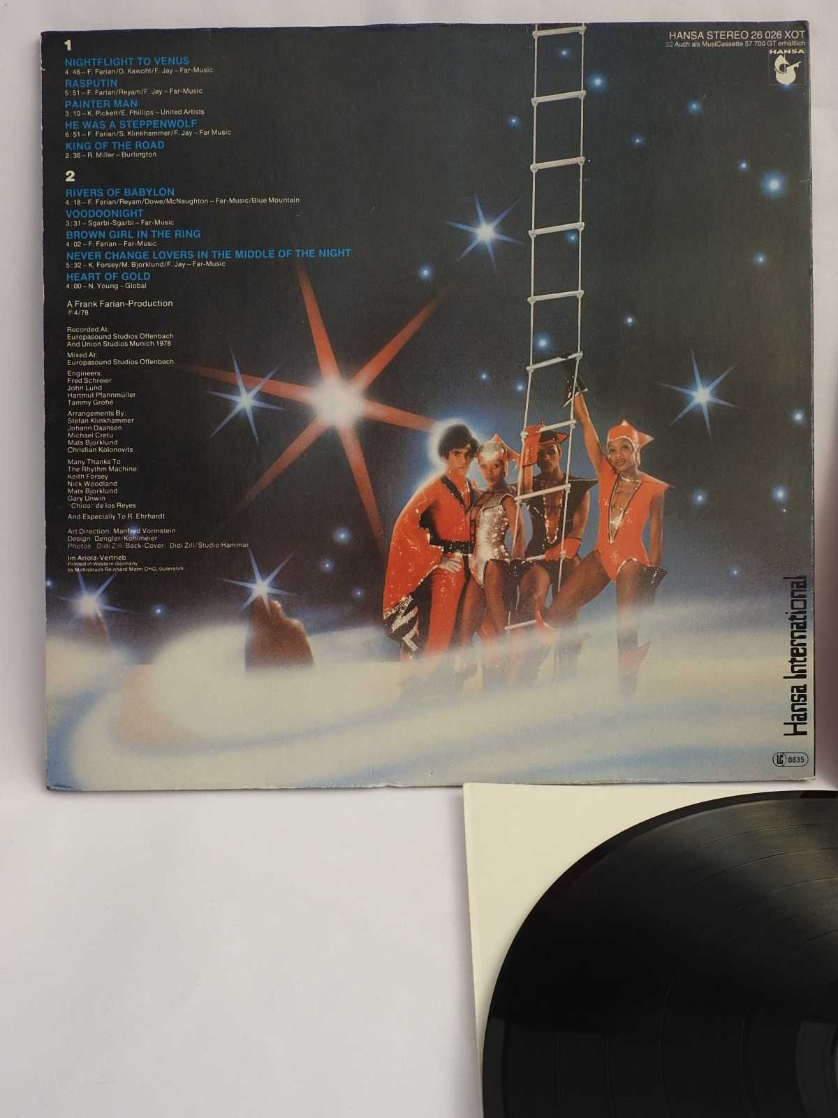 Boney M Nightflight To Venus LP 1978 Germany пластинка + вкладыш NM