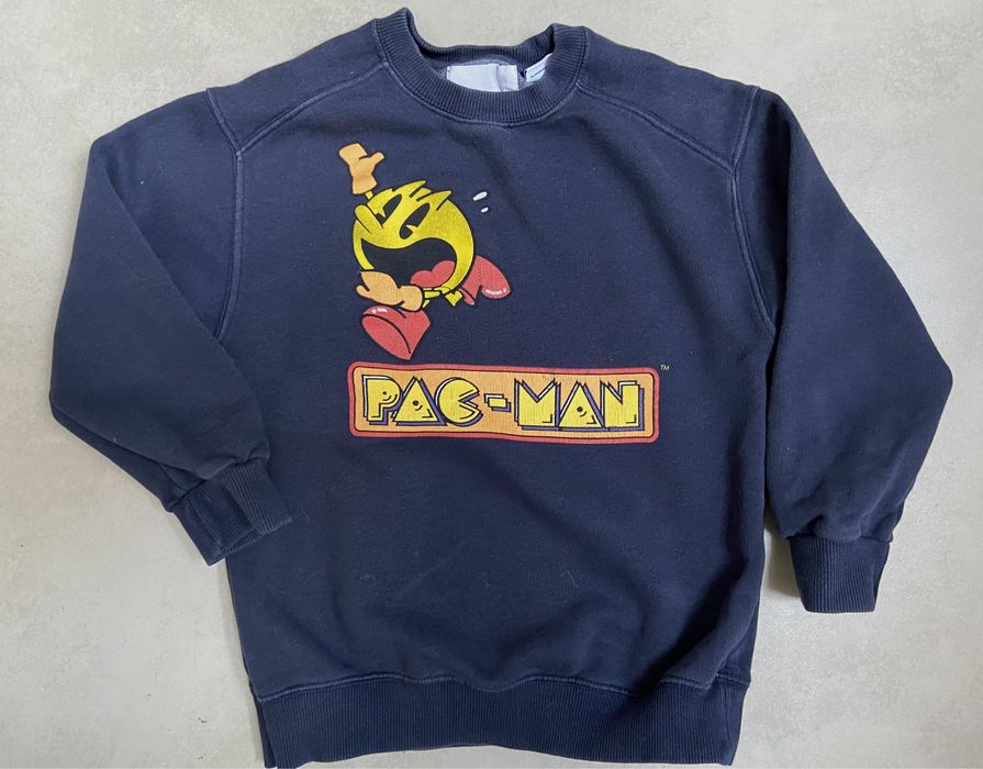 Zara 122 ciepła bluza Pacman granatowa