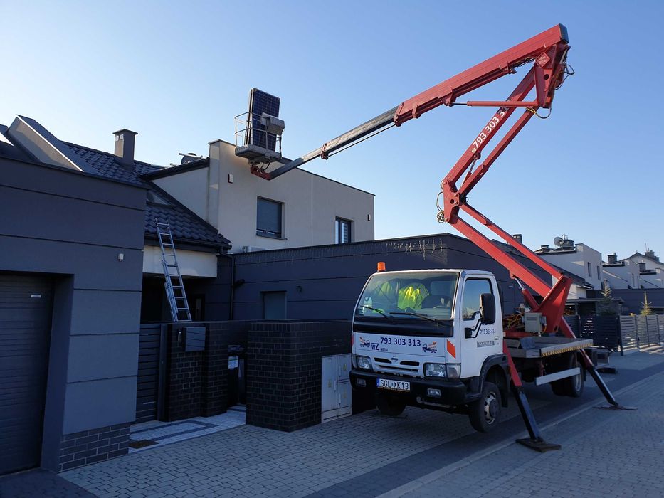 Zwyżka, podnośnik koszowy - usługi, wynajem