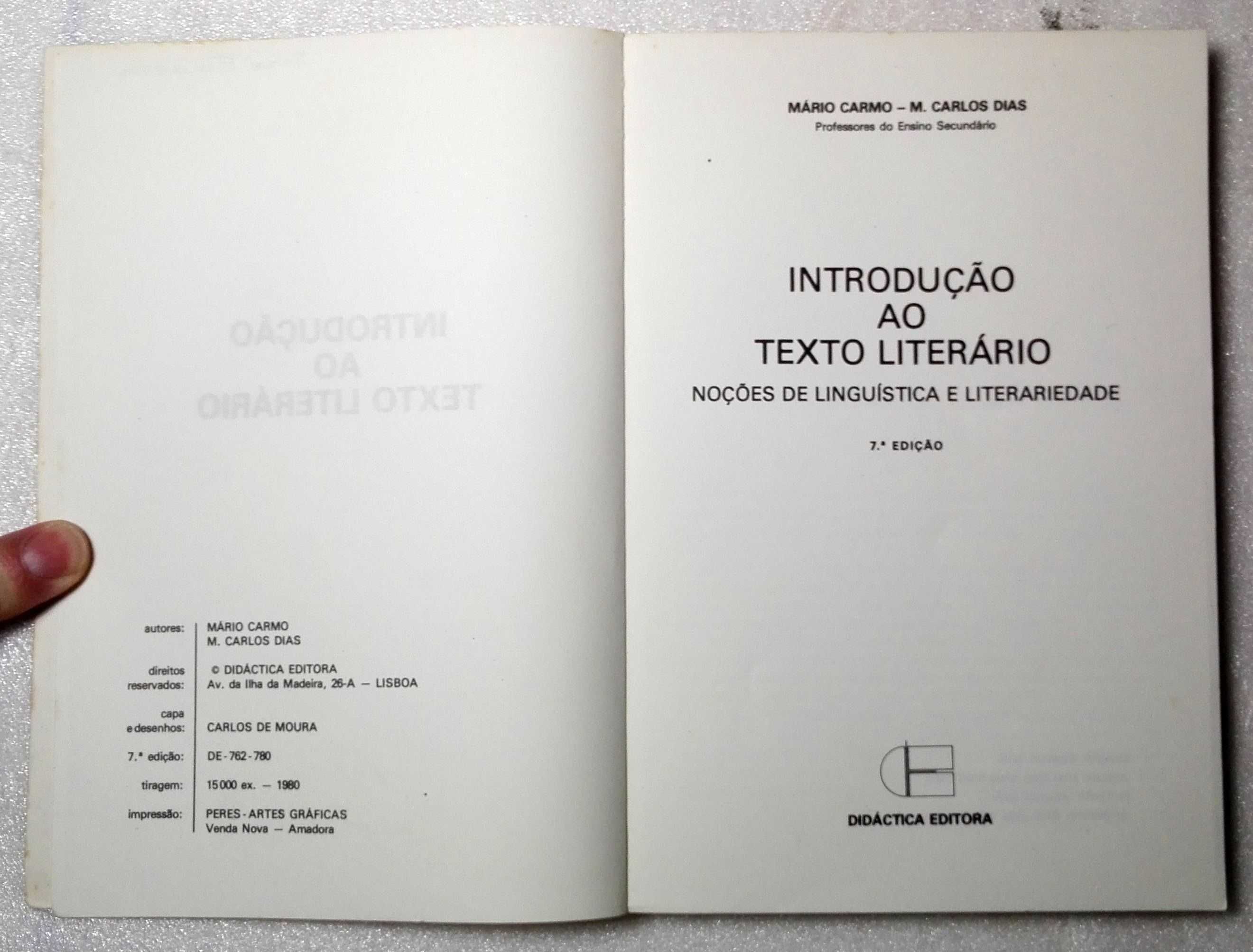 Livro Introdução ao Texto Literário