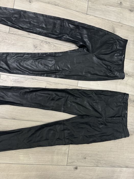 Лосины zara брюки кожаные