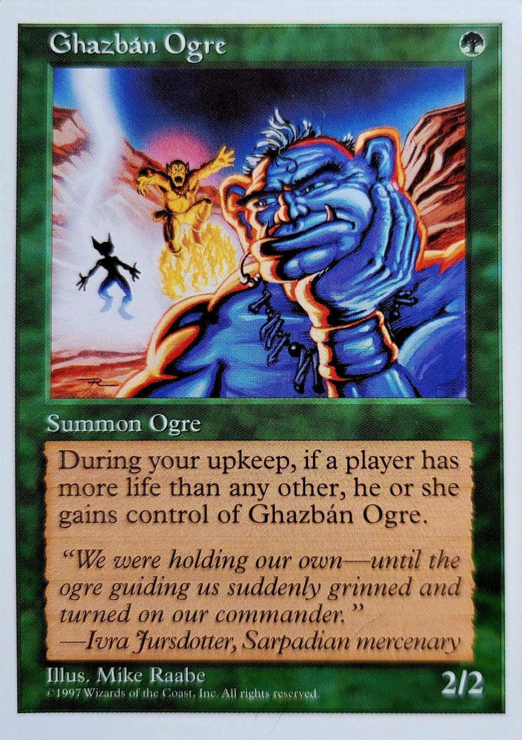 Magic the Gathering  - Ghazban Ogre  - 5th Edition