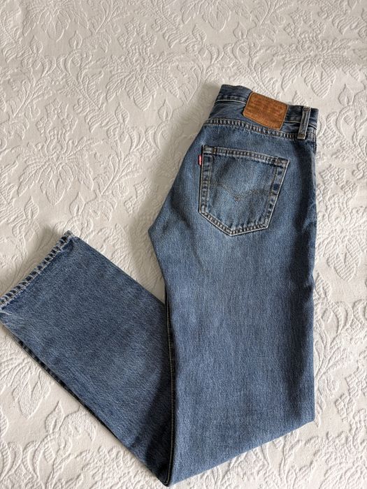 Levi’s 501 dzinsy jeansy niebieskie skinny