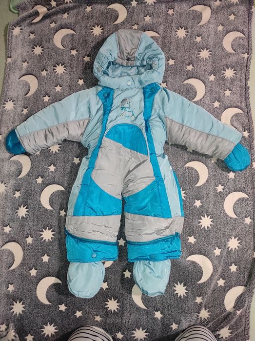 Зимовий комбінезон. Конверт на хлопчика від 0до 1,5 року