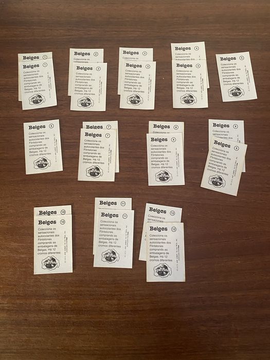 Conjunto 22 cromos Flintstones - Belgas