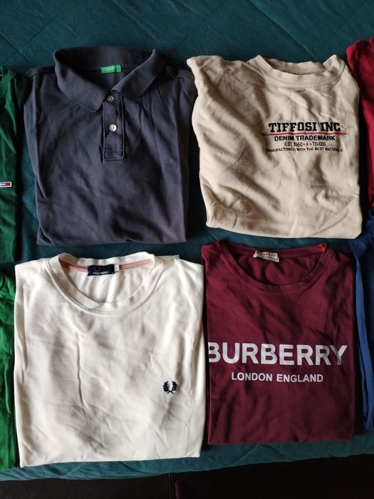 T-shirt  originais Benetton Tifossi_Fred_Tommy_Burberry_Karl_Benetton