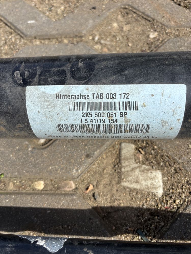 VW Caddy 2k5 long długi oś belka tył