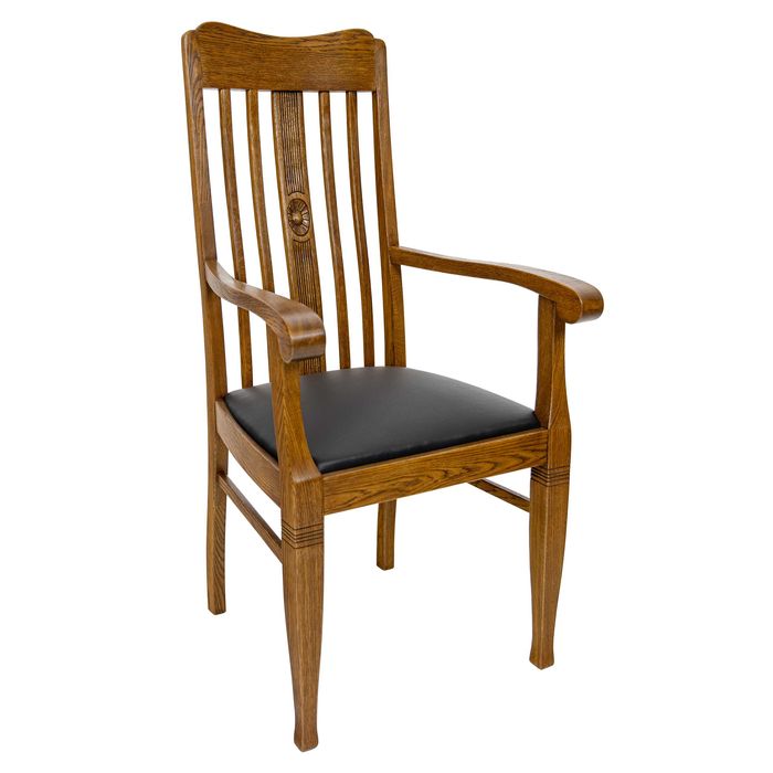 Nowy Fotel Secesyjny Dębowy Replika Do Biurka Dąb Secesja Art Nouveau