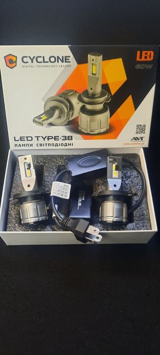 Лед лампи Cyclone Type 38 Н4/Н7/Н11/ Н1/14000Lm на лампу/60W