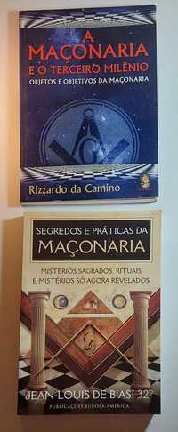 Livros da Maçonaria Portuguesa e Internacional | Ver descrição e fotos