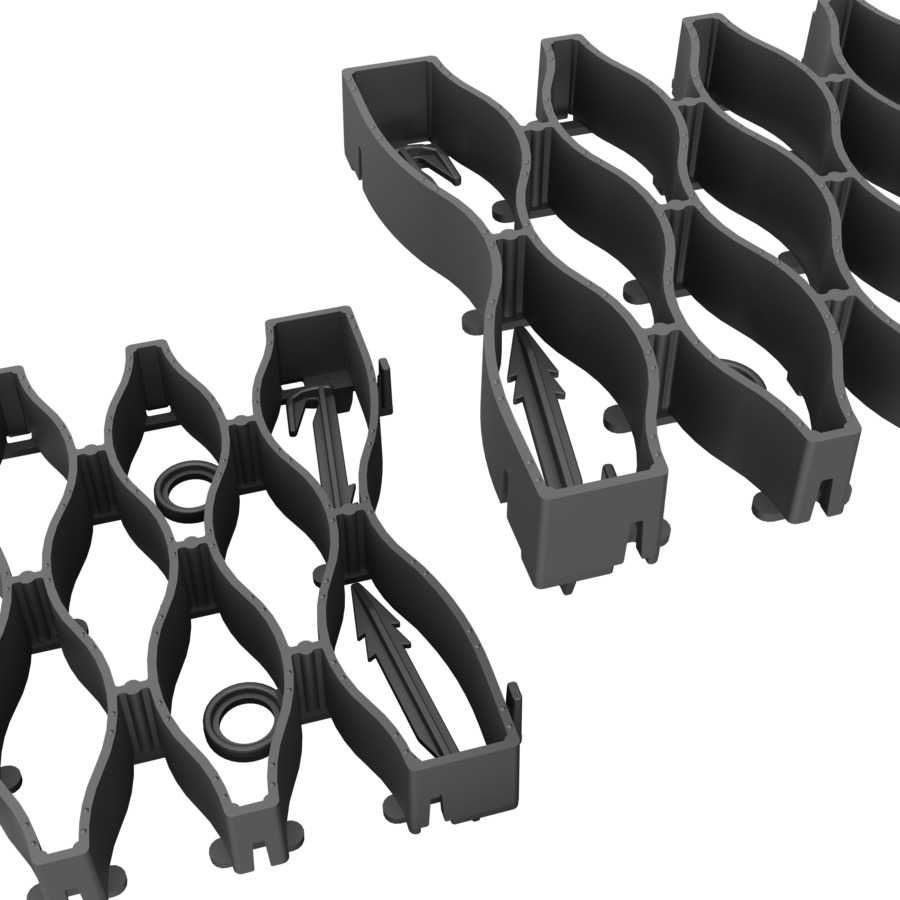 Kratka pod robot koszący 20x50x3  cm 4 kotwy gratis miejsce na przewód