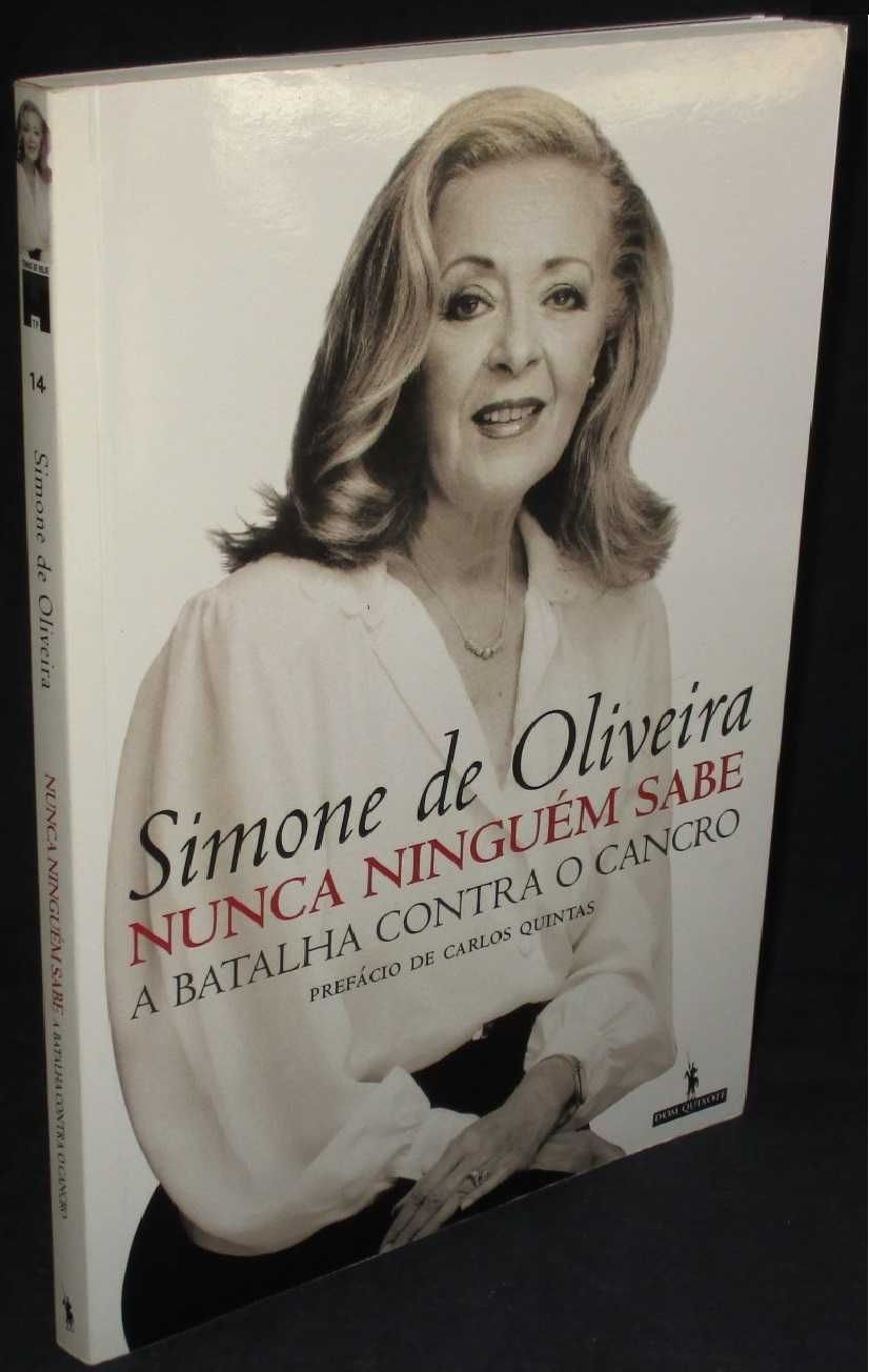 Livro Nunca Ninguém Sabe Simone de Oliveira