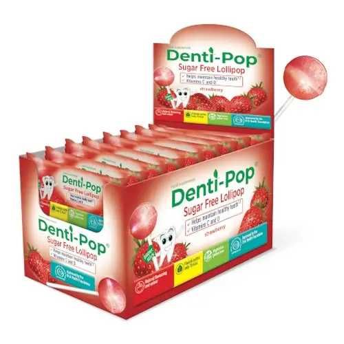корисні льодяники жуйки з ксилітолом denti pop xylitol xylipop лізак