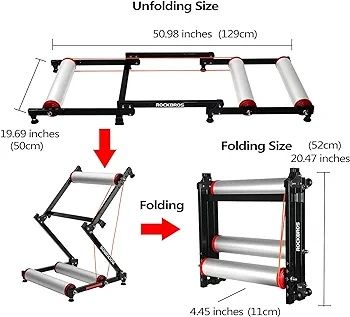 Trenażer rolkowy rowerowy rockbros w5 alumimium 16-28 cali