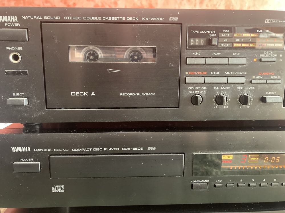 Wieża Yamaha Amplituner RX-450,odtwarzacz CDX-550E,
