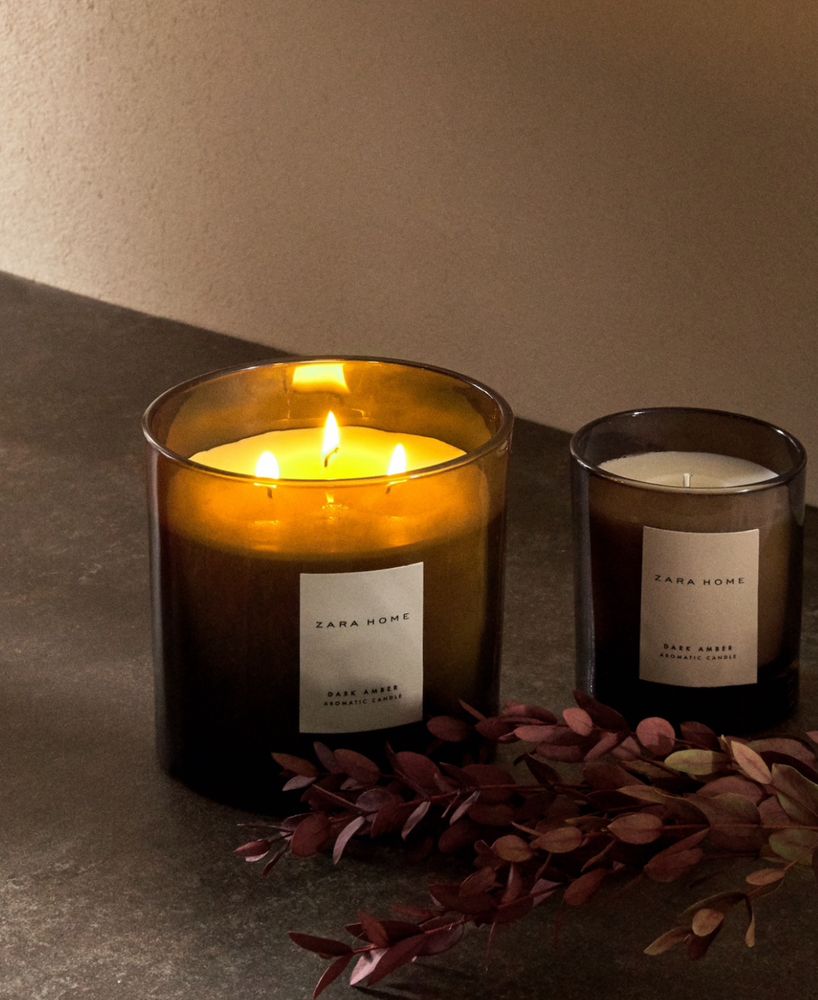 (620 G) Vela Aromática DARK AMBER Zara Home NOVO