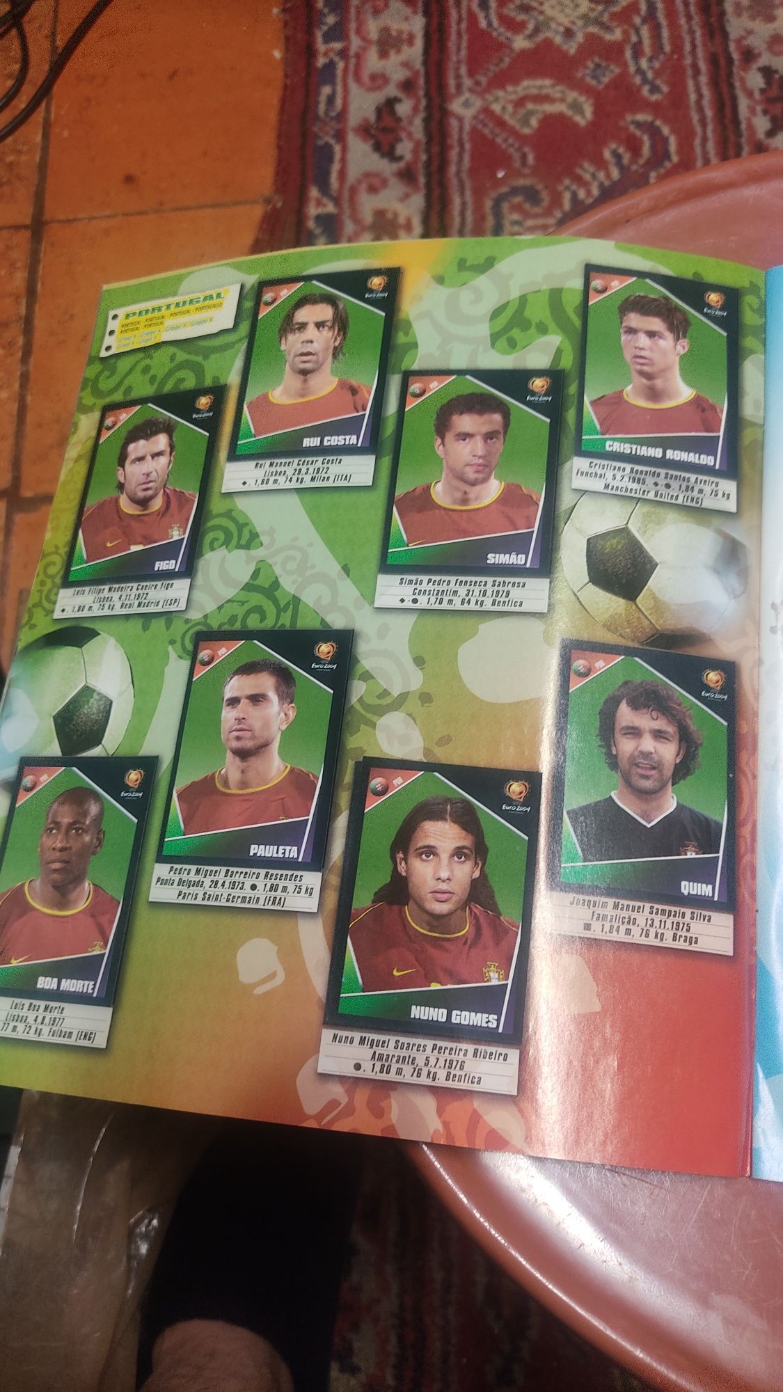Caderneta UEFA Euro 2004 Panini completa