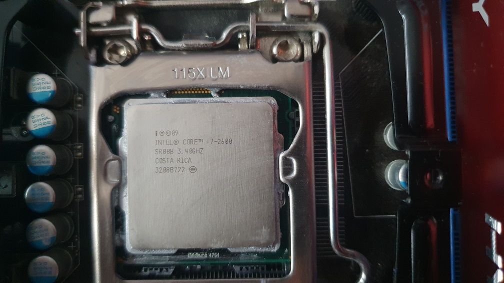 Płyta główna, procesor i7 2600, pamięć ram 24 gb