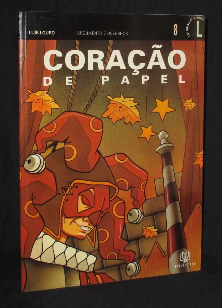 Livro BD Coração de Papel Luís Louro