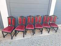 Krzesła komplet 6 sztuk. Ładne i wygodne stan dobry