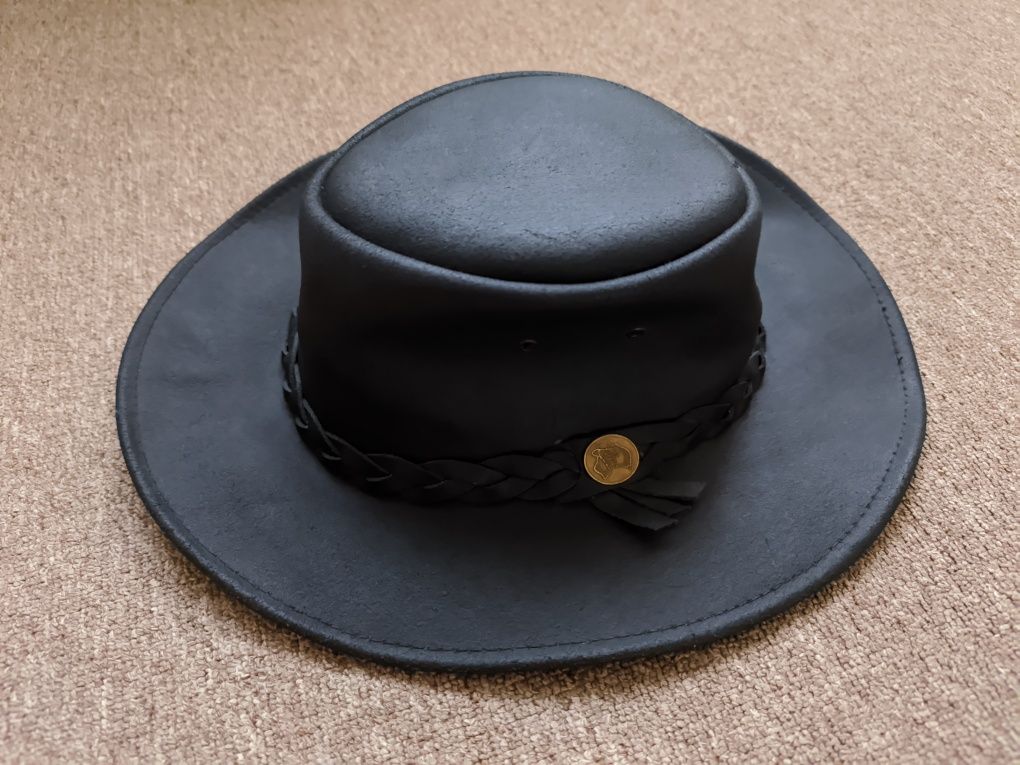 Настоящая ковбойская кожаная шляпа The Australian Bush Hat Co Данди