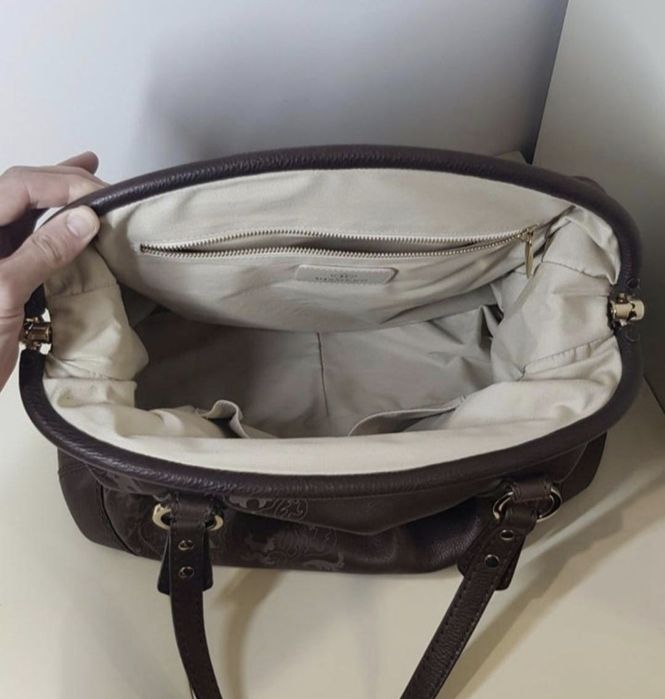 Сумка саквояж Dismero made in italy натуральная кожа сумка фрейм тоут