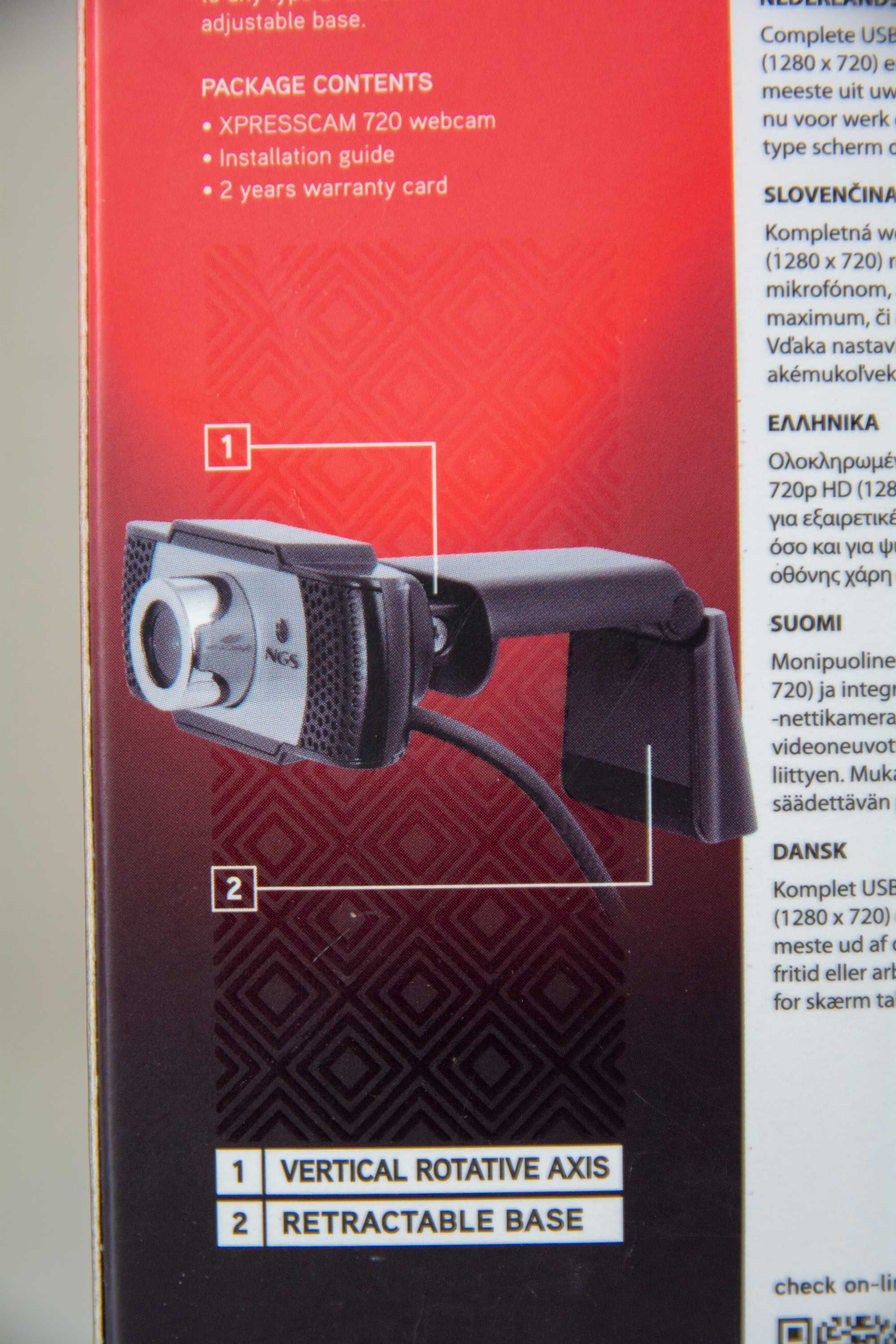 Webcam Ngs Xpresscam 720 HD USB 2.0