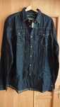 Nowa koszula jeansowa męska firetrap corny solid indigo