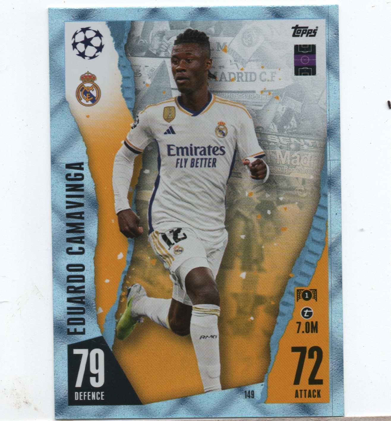 Topps Match Attax #149 Eduardo Camavinga Real Madrid C. F.