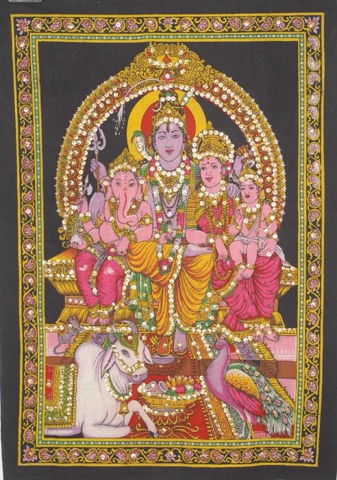 Tela com deuses hindus 55x40 cm (várias imagens)