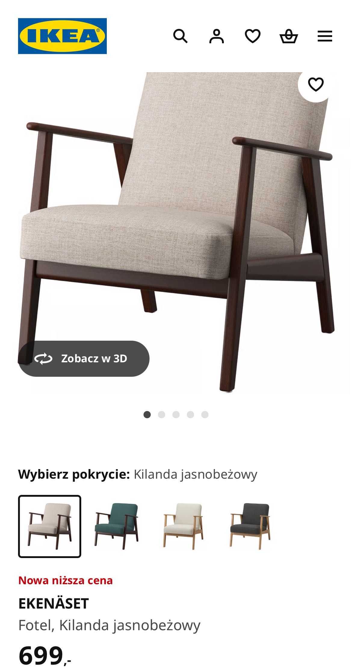 Sprzedam 2 fotele EKENÄSET