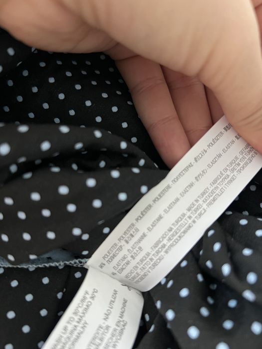 Spódniczka bershka XS/S błękitna w kropki baby blue rozkloszowana y2k