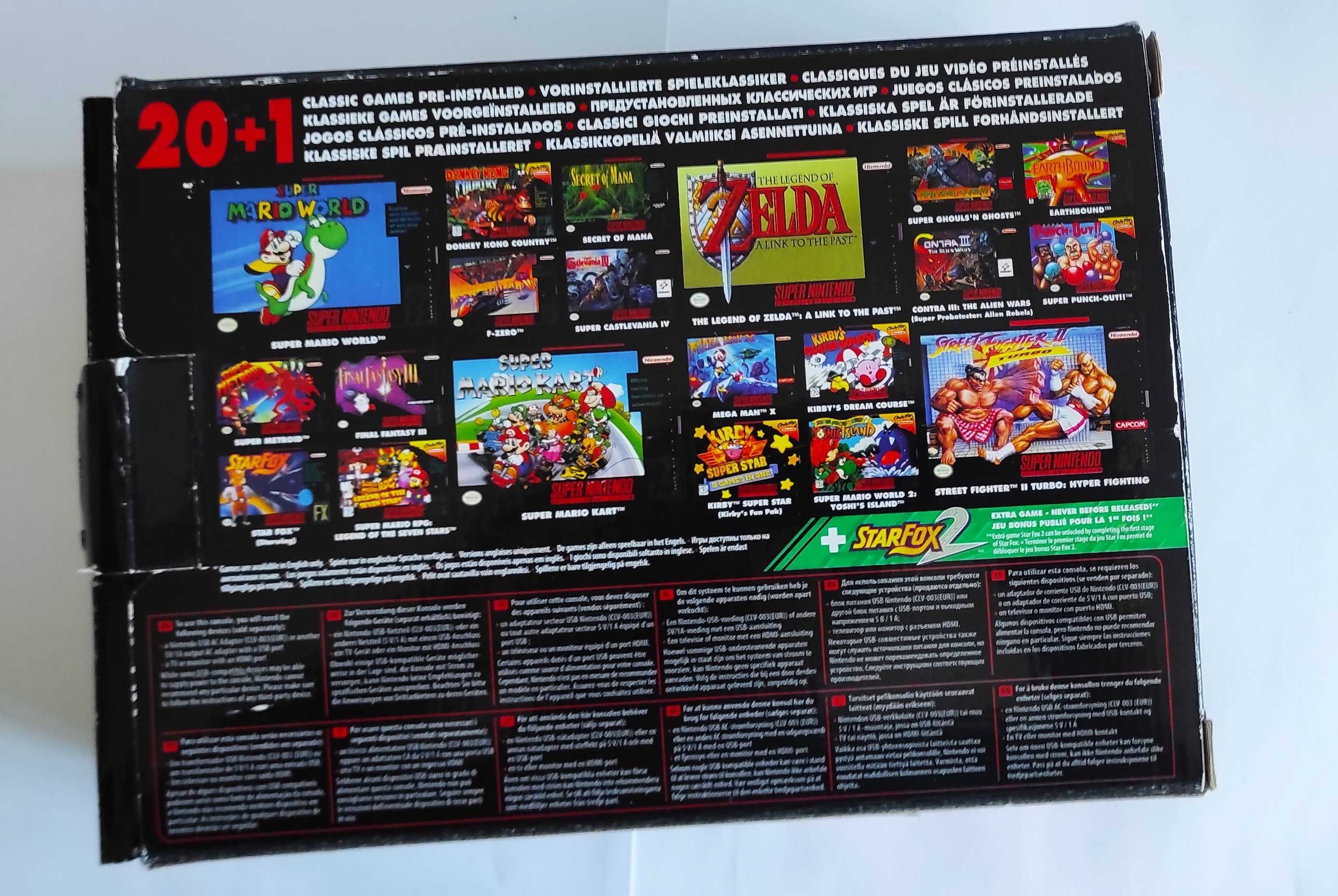 Super Nintendo Nintendo Classic Mini - Desbloqueada -Colecção completa