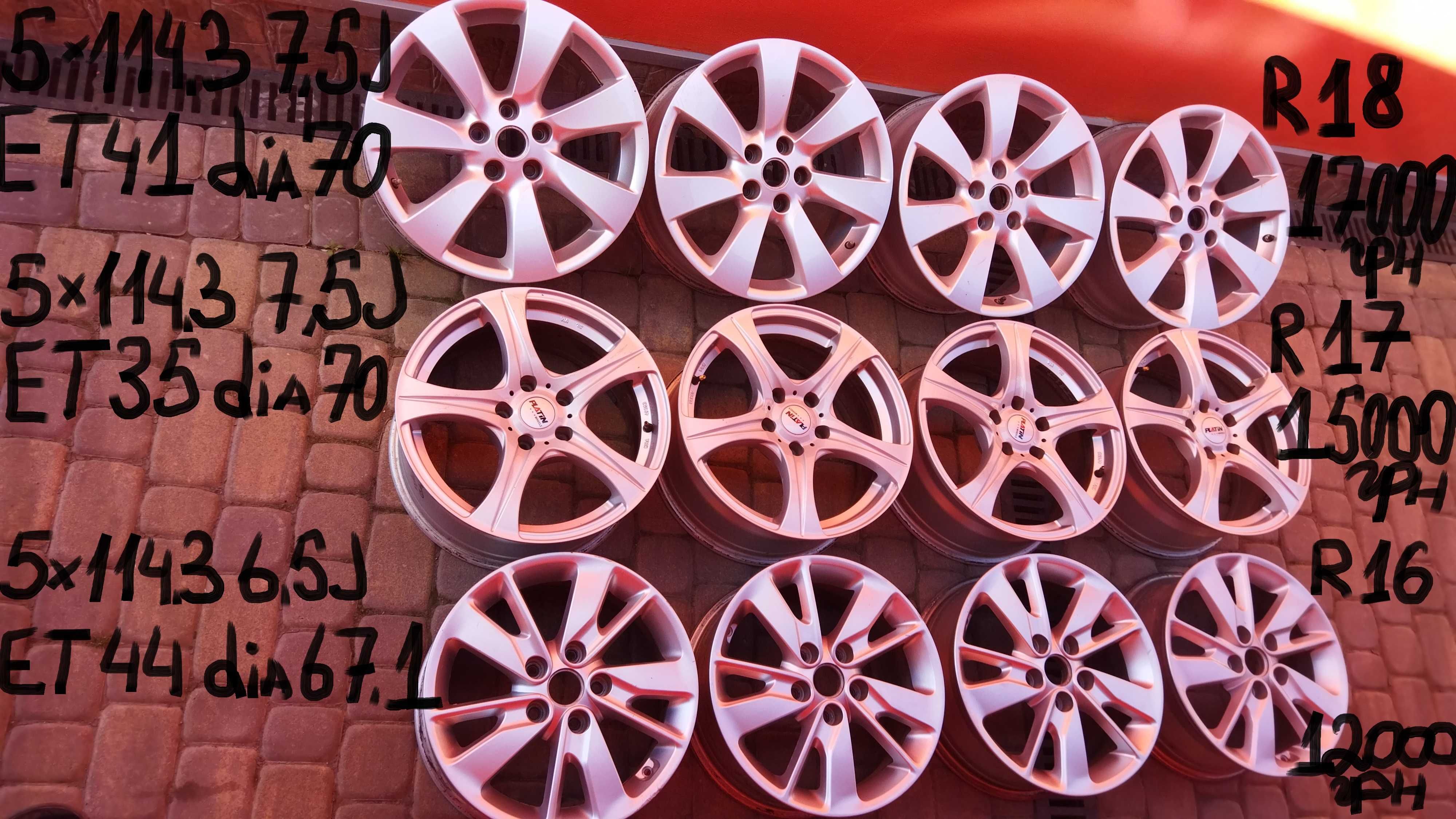 ДискиR17-USA Honda CR-V-FR-V-Honda Accord-Civik-Freelander 5х114.3