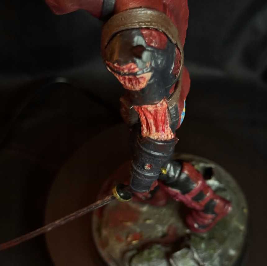Figurka Deadpool, Marvel, Druk 3D, Ręcznie Malowana, 23cm