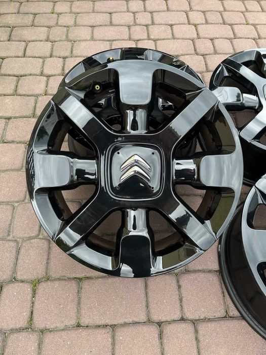 Oryginalne alufelgi Citroen OE C4 CACTUS 4x108 17 cali CZARNE