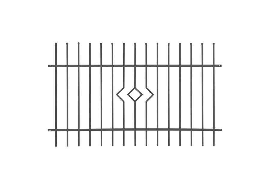 Przesło Nikola II  2,00M H (1,20) stal ocynk RAL7016 Struktura Polbram