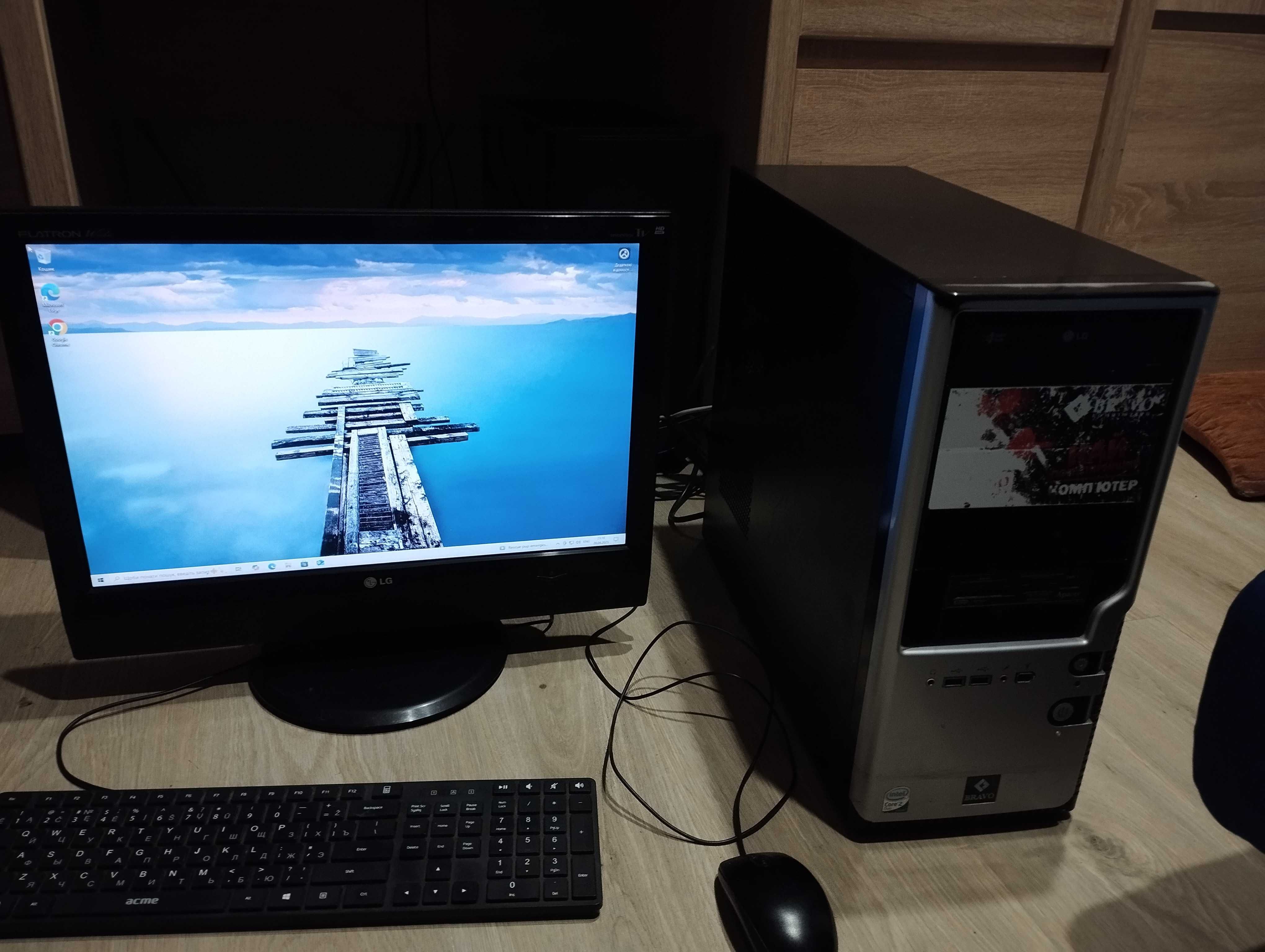 Компʼютер Intel 4 ядра компютер системний блок 16 gb оперативки Nvidia